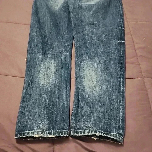 The Stronghold Relaxed Tapered Button Fly Dark Wash Jeans Size 30x32 - Picture 9 of 9